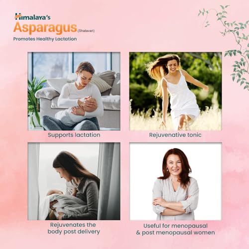 Himalaya Herbals Asparagus (Shatavari), Supports Women'S Health, Promotes Healthy Lactation, Herbal Veggie Capsule