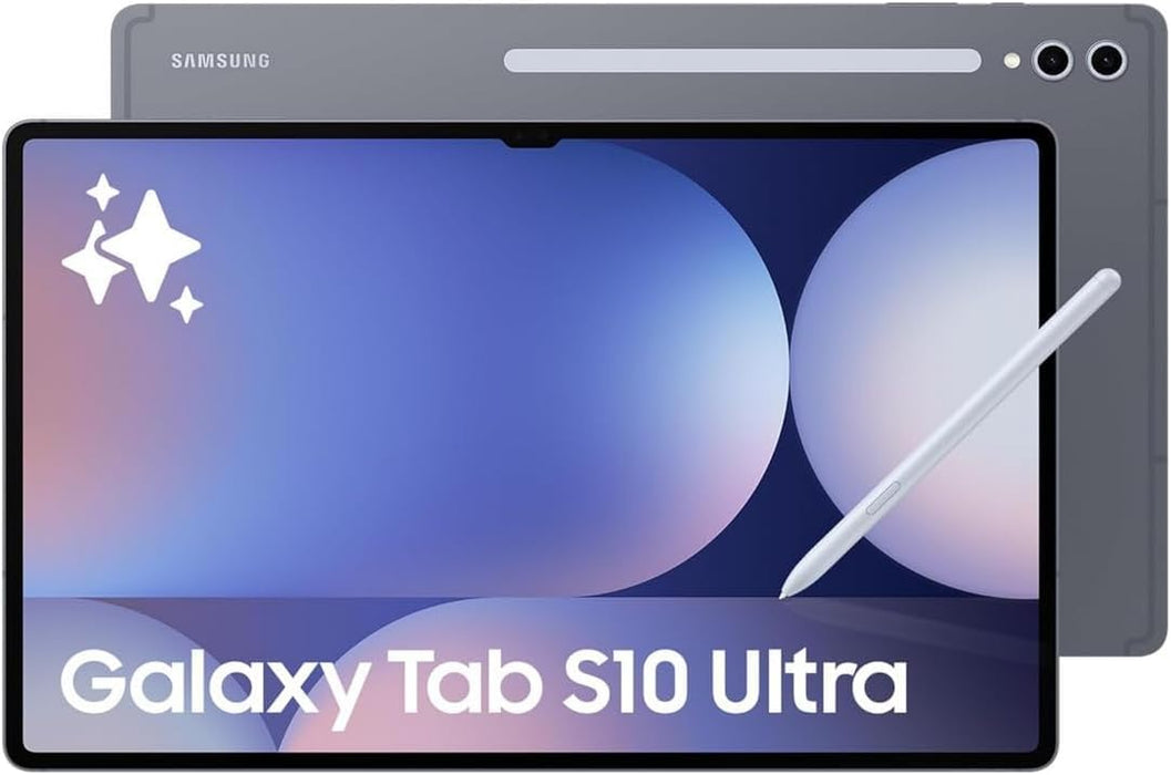 Samsung Galaxy Tab S10 Ultra, AI Tablet, Android Tablet, 5G, 16GB RAM, 1TB Storage, AMOLED Display, Anti-reflection, Durable, S Pen Included, Moonstone Gray - International Version