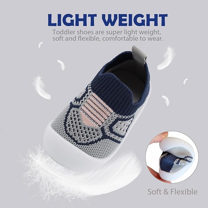 ZONEY Baby Shoes Toddler First Walking Shoes Infant Sneakers Breathable Knitted Mesh Boy & Girls Shoes