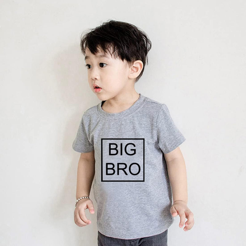 Kids Baby Boy Big Brother T Shirt Tops Toddler Lil Bro Pullover Tees Twins Sibling Matching Clothes Outfit