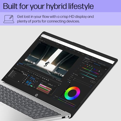 HP 15 inch Laptop, HD Display, 13th Generation Intel Core i5-1334U, 8 GB RAM, 512 GB SSD, Intel Iris Xe Graphics, Windows 11 Home, 15-fd (2024)