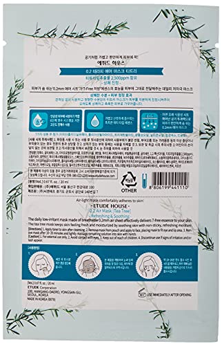 Etude House 0.2 Therapy Air Mask, Tea Tree, 20 Ml