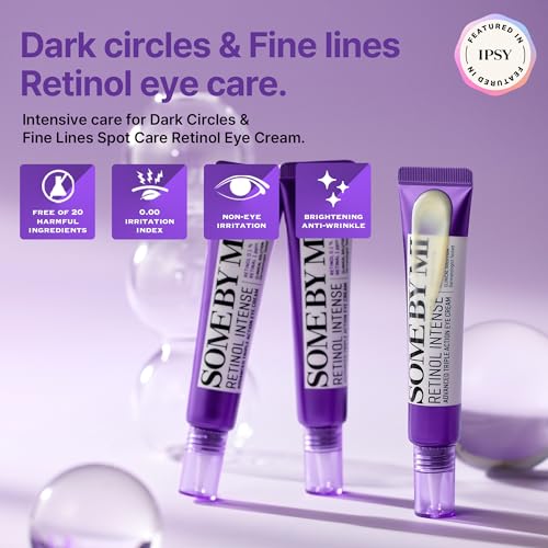 Some By Mi Retinol Intense Advanced Triple Action Eye Cream | 30ml | Mild Overnight Korean Anti-Aging Eye Cream | for Dark Circles & Fine Lines | Ideal for Retinol Beginners
