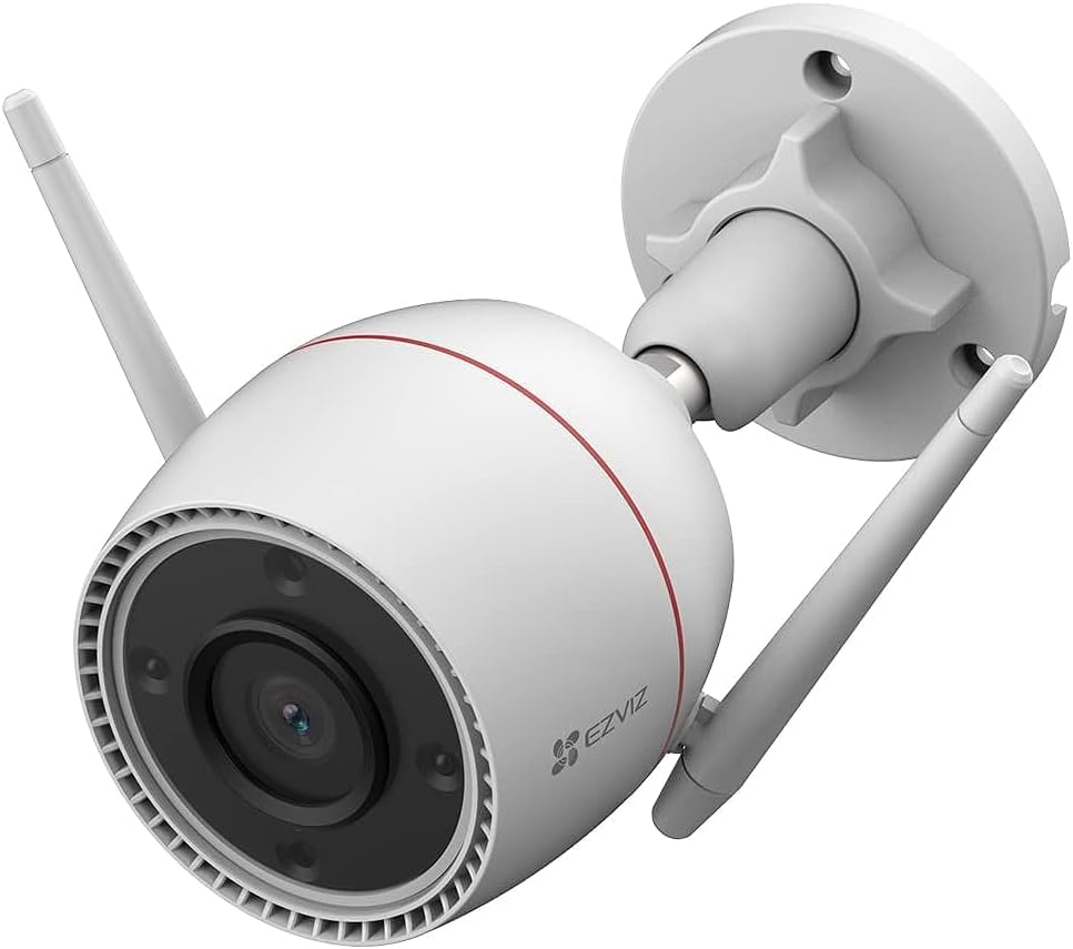 EZVIZ H3c Security Camera, 1080p 2MP Outdoor WiFi Camera CCTV for Home with IR Night Vision, AI Human Shape Detection, Weatherproof Design, Audio Pick-Up, Compatible with Alexa & Google Assistant