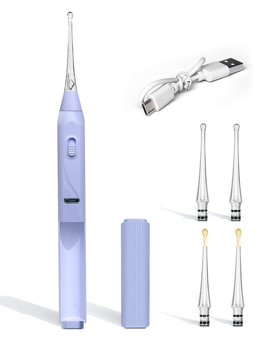 Uanrna Ear Wax Removal Tool with Light Kids Ear Wax Remover Ear Cleaning Tool Ear Cleaner with Built-in Storage Space Upgraded Ear Wax Removal with Light for Kids & Adults (Purple)