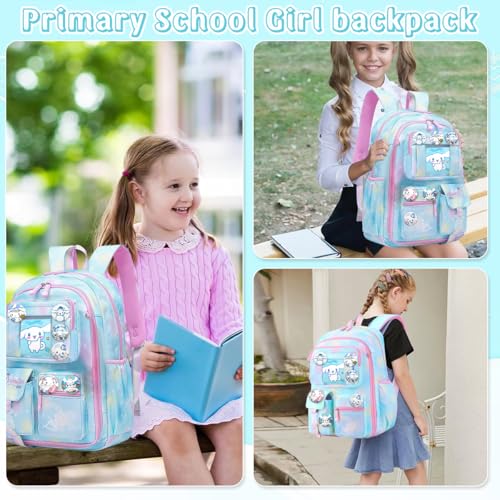 HANNEA® School Backpack for Girls, Cartoon School Backpack for Schoolgirls Large Capacity Girls Backpack for Kids