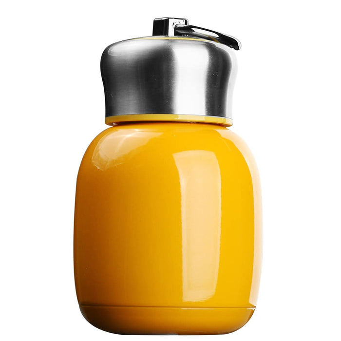 200ml Small Vacuum Insulated Water Bottle Portable Leak Proof Stainless Steel Thermal Cold Hot Bottle for Kids Women School Office Lunch Coffee