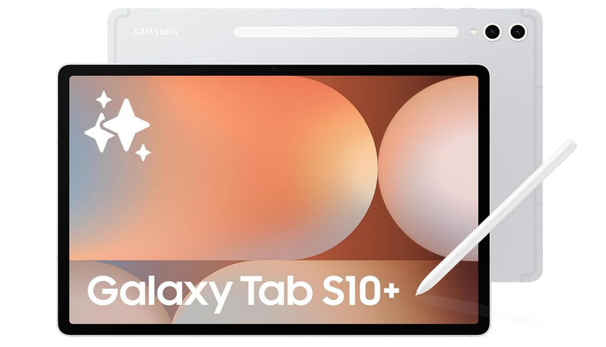Samsung Galaxy Tab S10, AI Tablet, Android Tablet, WIFI, 12GB RAM, 256GB Storage, AMOLED Display, Anti-reflection, Durable, S Pen Included, Platinum Silver - International Version