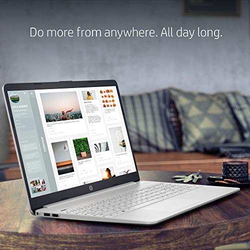 HP Newest 15.6" HD Laptop, 11th Gen Intel Quad-Core i3-1125G4(Up to 3.7GHz, Beat i5-10210U), 12GB RAM, 256GB PCIe SSD, Webcam, Bluetooth, Wi-Fi, HDMI, USB-C, Win 11, Silver (Upgraded)