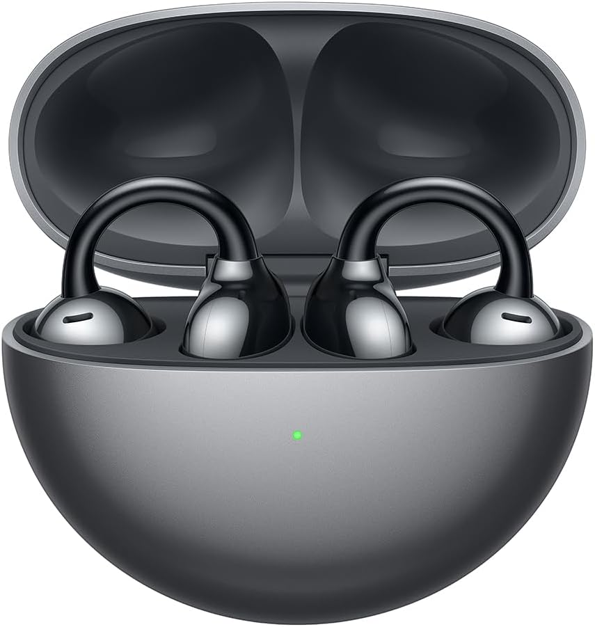 FreeClip, Groundbreaking Aesthetic Design, Feather-light Wearing, Open-ear Listening, AI Crystal-Clear Call, Long Battery Life, Dual-Device Connections, Rose Gold