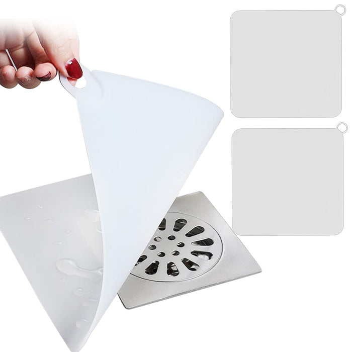 ECVV 2 Pieces Thick Silicone Floor Drain Stopper Anti-smell Floor Drain Deodorant Cover Insect-proof Seal Cover Silicone Tub Stoppers Anti-Odor Mat for Kitchen, Bathroom and Laundry Room