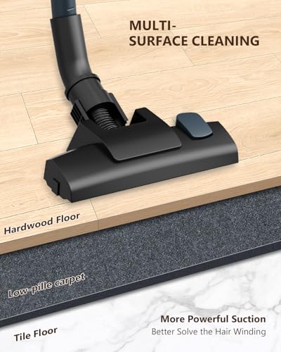 SINCHEREU Vacuum Cleaner Corded with 21KPa Handheld Vacuum Powerful Suction, Adjustable Lightweight 3 in 1 Stick Vacuum with HEPA Filter for Hard Floor