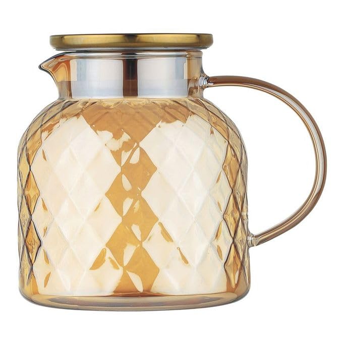 Homepro Borosilicate Glass Tea Pot, 1400 ml Capacity