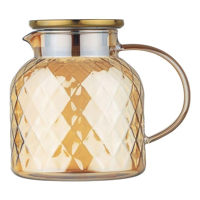 Homepro Borosilicate Glass Tea Pot, 1400 ml Capacity