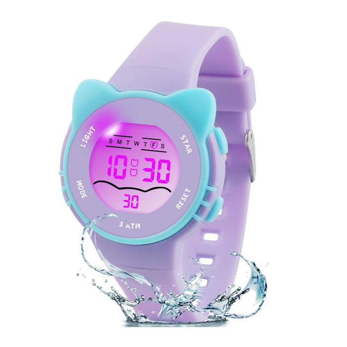 Kids Digital Watches for Girls Boys, Waterproof Watches for Kids with Alarm Stopwatch, Cute Watch, Kids Present for Girls Boys Ages 5-13