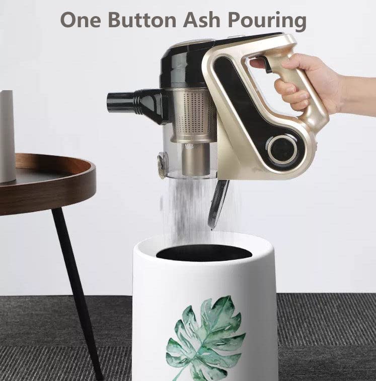 VAYMAY Vacuum Cleaner, High Suction Portable Stick Vacuum 5M Long Cord Lightweight Powerful 600W 18000Pa Suction 0.5L Large Capacity for For Home, Hard Floor, Carpet & Car (A)