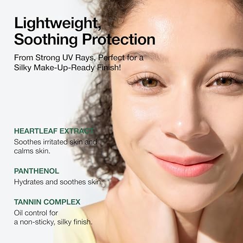 ANUA Heartleaf Silky Moisture Sun Cream SPF 50 PA++++, Korean Sunscreen, Face Sunscreen, Niacinamide, Fragrance Free, Travel Essentials, Low White Cast, 50ml /1.69fl.oz