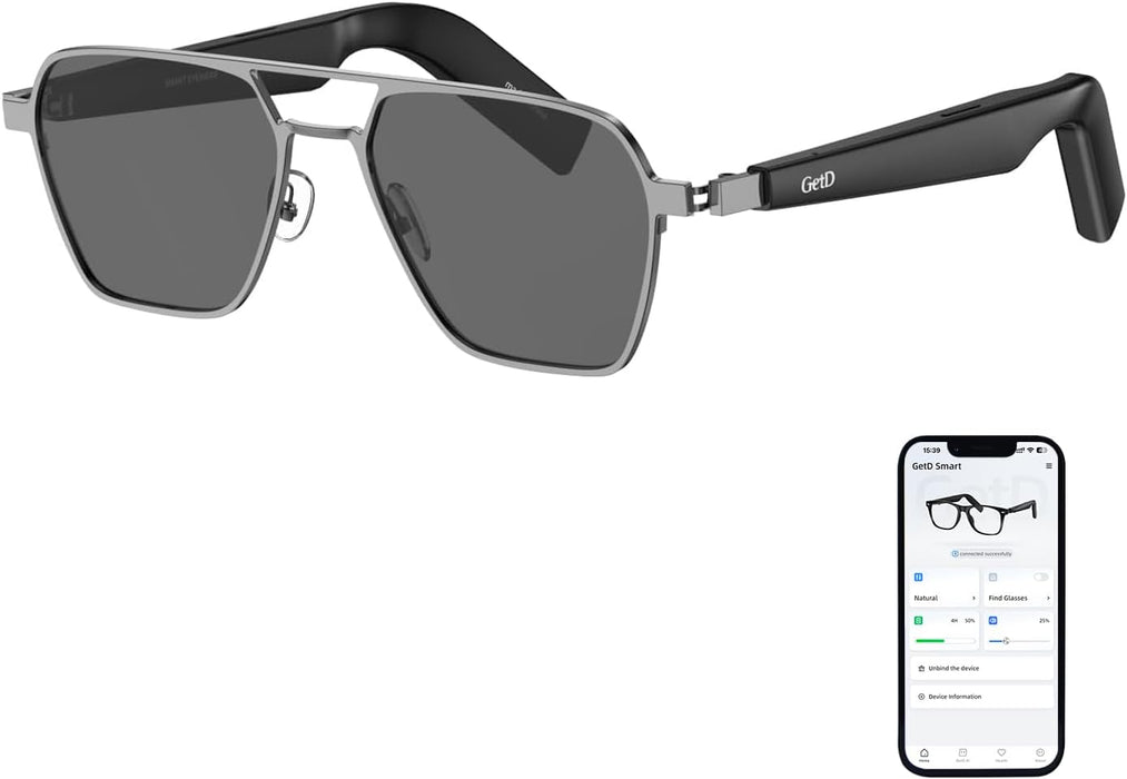 Smart Glasses, Wireless Bluetooth, 11H Battery Life, Anti-Blue Light UV Protection, Voice Control Smart Glasses with Built-in Mic & Speakers, Smart Audio Eyewear for Gaming Meeting