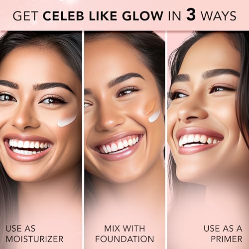 FACES CANADA Strobe Cream - Rose Gold, 30ml | Primer + Highlighter + Moisturizer | Shea Butter & Hyaluronic Acid | Intense Hydration | Flawless Radiant Dewy Skin | Illuminating & Glowing Makeup Base