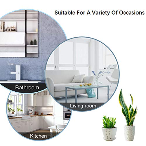 NearMoon Self Adhesive Bathroom Towel Bar- Stainless Steel Bath Wall Shelf Rack Hanging Towel Stick On Sticky Hanger Contemporary Style, NO Drilling (1 Pack, Brushed Nickel, 16-Inch Towel Rack)