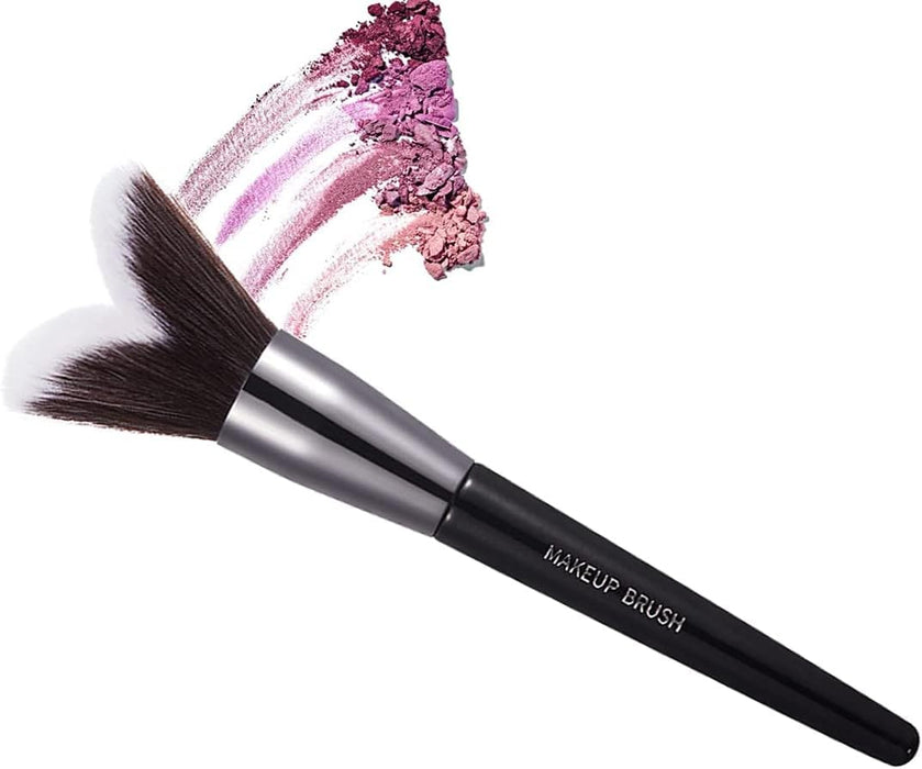 Excefore Concealer Brush, Foundation Contour Concealer Brush, Heart-Shaped Makeup Brush, Kabuki Brush Under Eye Nose Contour, for Concealing Blending Setting Buffing Powder Cosmetic Foundation brush
