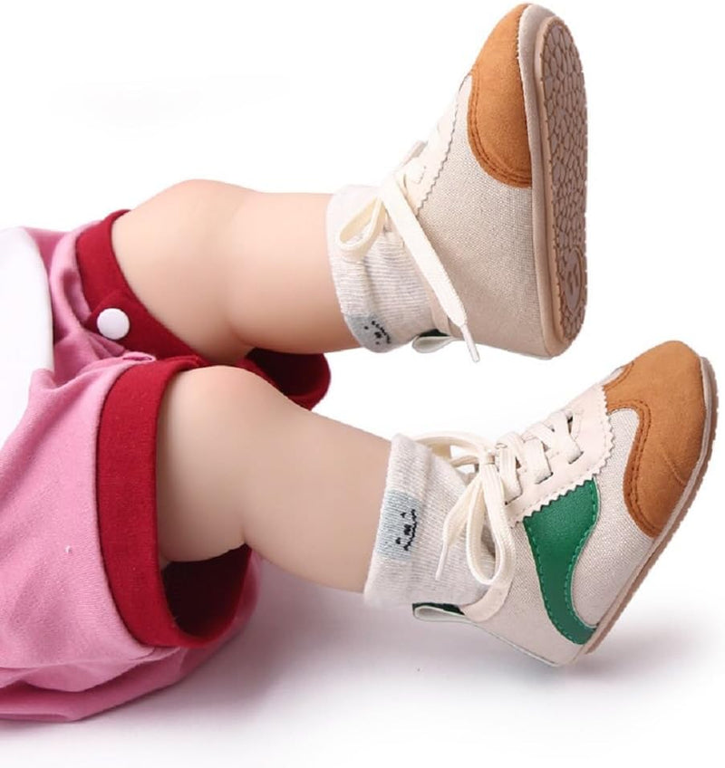 Baby Shoes Boys Sneakers Infant Slip On First Walking Shoes Toddler Crib Shoe Non-Slip Lightweight Shoes