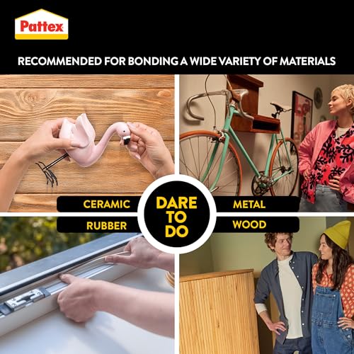 Pattex Super Glue Mini Dose, Strong All Purpose Adhesive For Repairs , Easy To Use Instant Super Glue, 3X1G