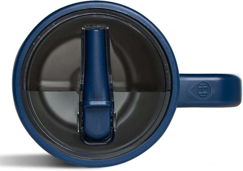 HydroJug Traveler - Modern 40 oz Tumbler with Handle & Simple Flip Straw - Car Cup Holder Friendly, Leak Resistant Water Bottle-Reusable Insulated Stainless Steel & Rubber Base - Gifts for Women & Men