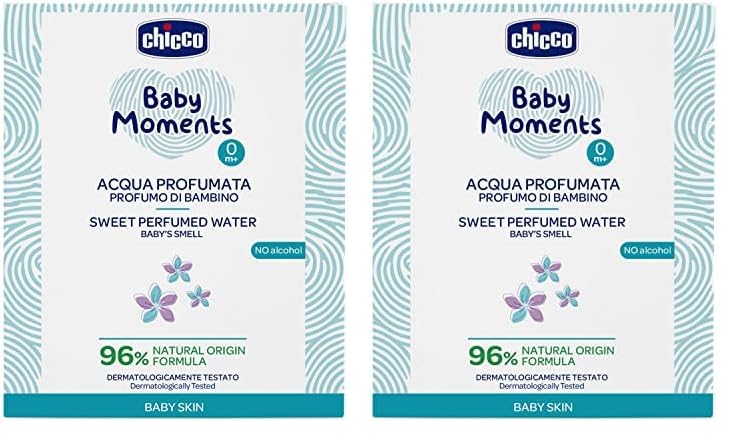 Chicco Baby Moments Sweet Perfumed Water Baby'S Smell For Baby Skin 0M+ 100ml (Pack of 2)