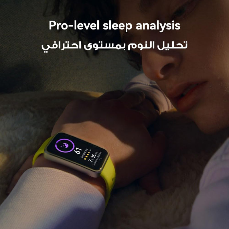HUAWEI Band 10 Smart Watch, Metallic Design and Comfortable Wearing, Pro-level Sleep Analysis, Emotional Health Aid, 100 Workout Modes, Robust Battery Life, IOS and Android, Blue