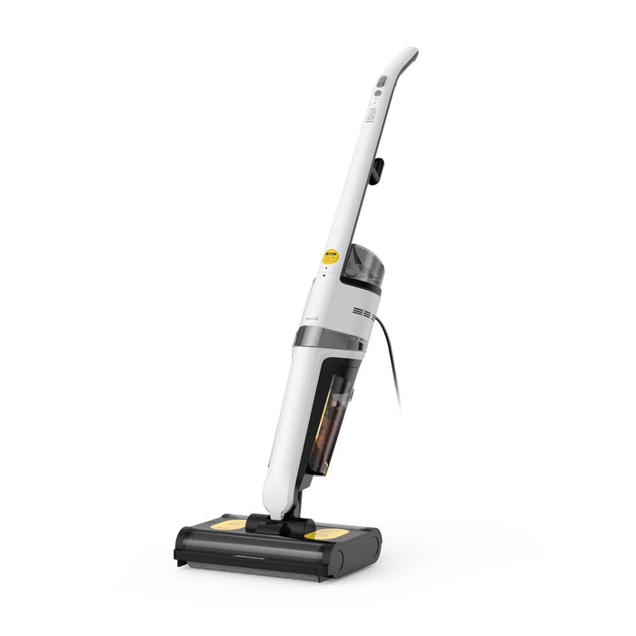 Deerma VX20 Wet & Dry Vacuum Cleaner, Wet and Dry Vacuum Cleaner with Double Roller Brush Head, 500ml Water Tank IPX4 Waterproof Lightweight Smart for Home Use