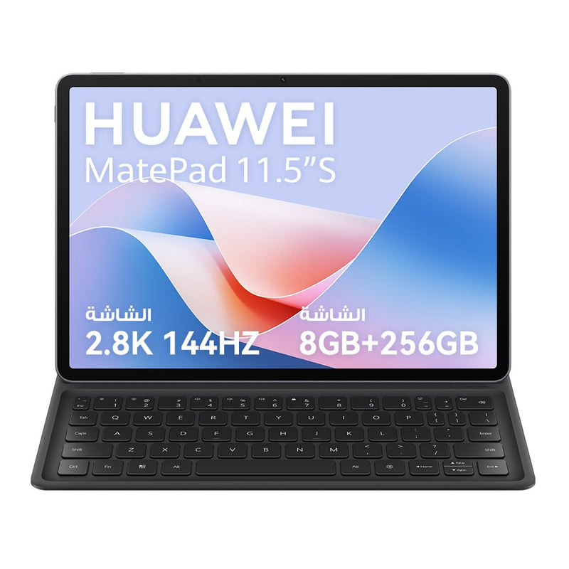 HUAWEI MatePad 11.5"S Papermatte Tablet, 120Hz Eye-soothing HUAWEI FullView Display, All-metal Unibody Sleek Design, in-box with detachable keyboard, 8GB�, Wifi, Grey