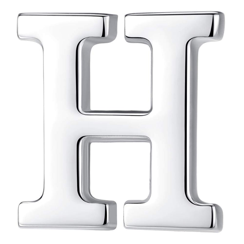 HONEY BEAR Brooch Clips Letters Initial Alphabet A to Z for Men/Women Costume, Stainless Steel, Business Wedding Gift