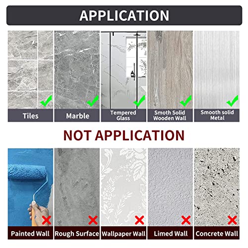 INFOSUN 2PCS Bathroom Shower Shelf, No Drilling Shower Shelf for Bathroom Storage, Can be wall-mounted without holes for Bathroom, Toilet, Shower, kitchen Accessories, with 1 Soap Dishes(2Pack,Black)