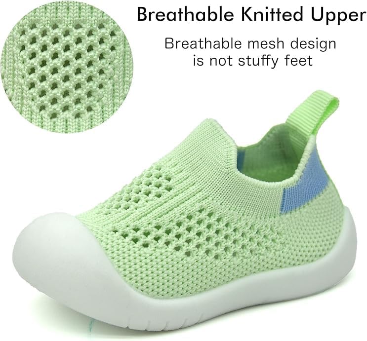 ZONEY Baby Shoes Toddler First Walking Shoes Infant Sneakers Breathable Knitted Mesh Boy & Girls Shoes