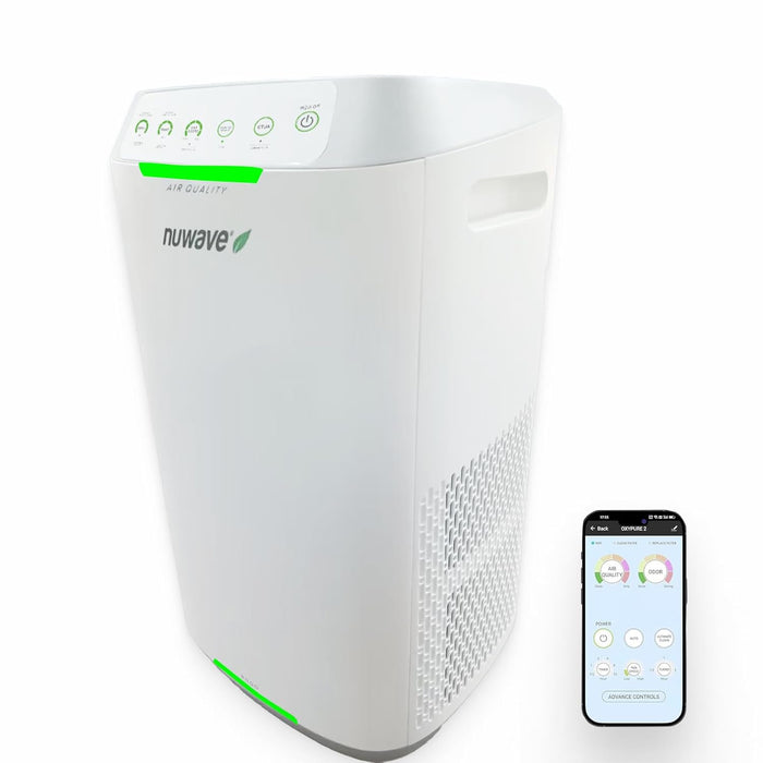 Nuwave OxyPure ZERO Air Purifier – High-Efficiency for Clean Air with 20-Year No Replacement Filters | Smart WiFi, Odor Sensor, Ultra-Quiet at 17dB | Effectively Cleans Rooms Up to 966 sq ft