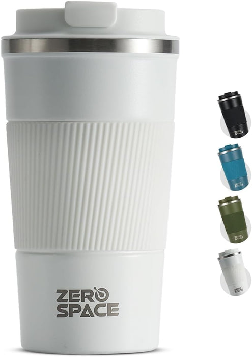 ZeroSpace Travel Coffee Mug, Stainless Steel Coffee Tumbler, Double Wall Vacuum Hot and Cold Insulated Coffee Mug for Home Travel Office Outdoor Works (Black - 500ml)