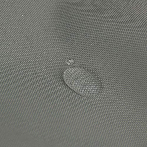 Homehold 180x220cm Gray Shower Curtain With Hooks, Extra Long Polyester Waterproof Bathroom Curtain