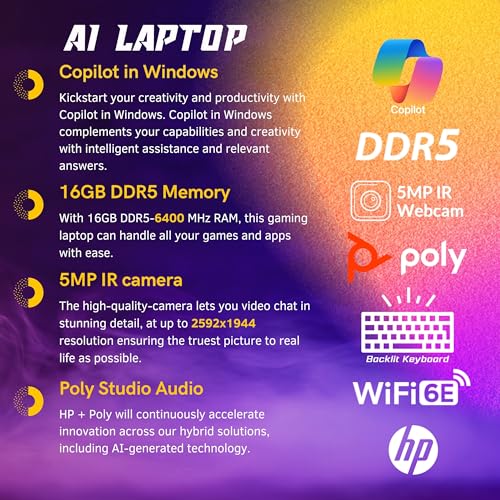 HP Envy x360 2-in-1 Laptop 2024, 16" WUXGA Touchscreen, Core Ultra 7 155U(>i7-1355U, 4.80 GHz), Copilot AI Laptop, 5MP IR camera, Backlit Keyboard,Windows 11 Home, Silver(16GB 6400 MHz DDR5 | 2TB SSD)