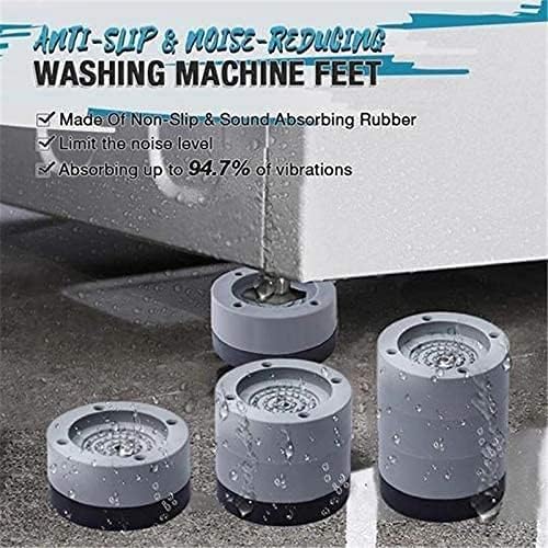 NC Shock and Noise Caelling Washing Machine Support, Washer and Dryer Anti-Vibration Pads, Anti Slip and Noise reducing Rubber Washing Machine Feet Pads (4PCS)