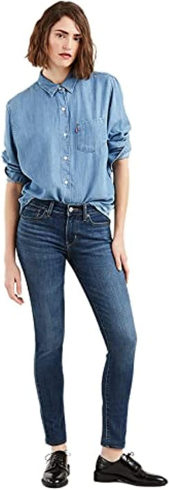 Levis Women's 711 Skinny Jeans Skinny Fit Denim - 188810293, Blue, 26