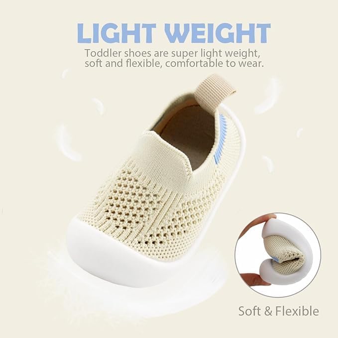 ZONEY Baby Shoes Toddler First Walking Shoes Infant Sneakers Breathable Knitted Mesh Boy & Girls Shoes
