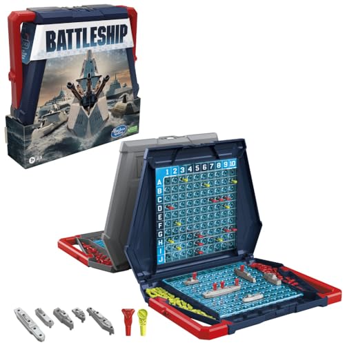 Hasbro Gaming - Battleship Classic Board Game, Strategy Board Game For Famalies & Kids Ages 7 and Up, Fun Board Game For 2 Players