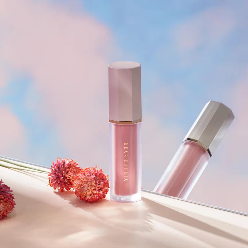 DEAR DAHLIA Petal Drop Liquid Blush BARELY Liquid Cream Blush for Cheeks, Blush Liquid Makeup, Rare Beauty, Natural Long Lasting Face Cream Blush Makeup, Skin Tint Blush