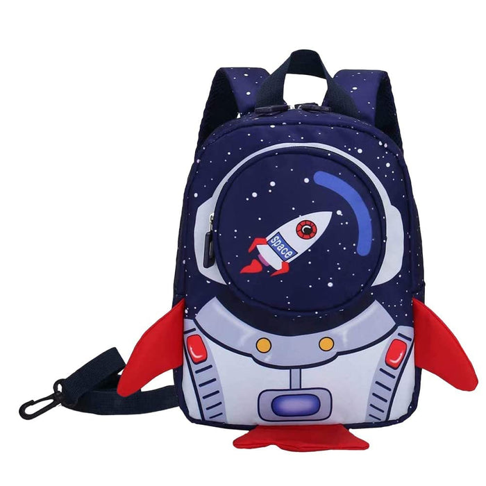 NALACAL Toddler Backpack with Baby Reins, Kids Backpack for School, Waterproof Children's Backpack, Cartoon Safety Anti-Lost Strap, Rocket Shape, Toddler Reins for Walking 1-2 years, for Girls Boys