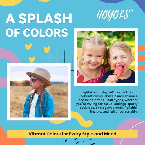 HOYOLS Baby Hair Ties Rubber Bands for Toddler Infants Kids Girls Thin Small Hair Elastics TPU 1500 Piece Pack