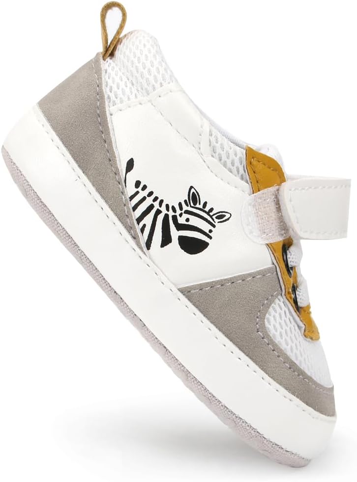 Baby Shoes Boys Sneakers Infant Slip On First Walking Shoes Toddler Crib Shoe Non-Slip Lightweight Shoes