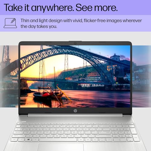 HP 15.6 inch Laptop, FHD Display, 12th Gen Intel Core i5, 16 GB RAM, 512 GB SSD, Intel Iris Xe Graphics, Windows 11 Home, 15-dy5399nr (2023)