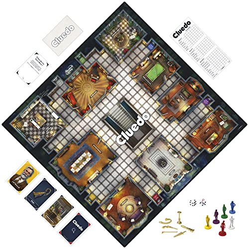 Hasbro Gaming Cluedo Board Game for Children Aged 8 and Up, Reimagined Classic for 2-6 Players, Detective Mystery Games, Family Time, and Adults