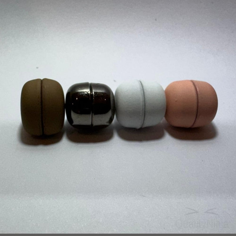 Headscarf Magnet Buckle – 4pcs Pinless Scarf Clips, No Damage to Fabric – Stylish Magnetic Brooch for Hijab, Shawl, Silky Scarf, and Headwrap